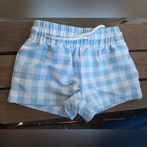 The Beaufort Bonnet Company Light Blue and White Striped Shorts